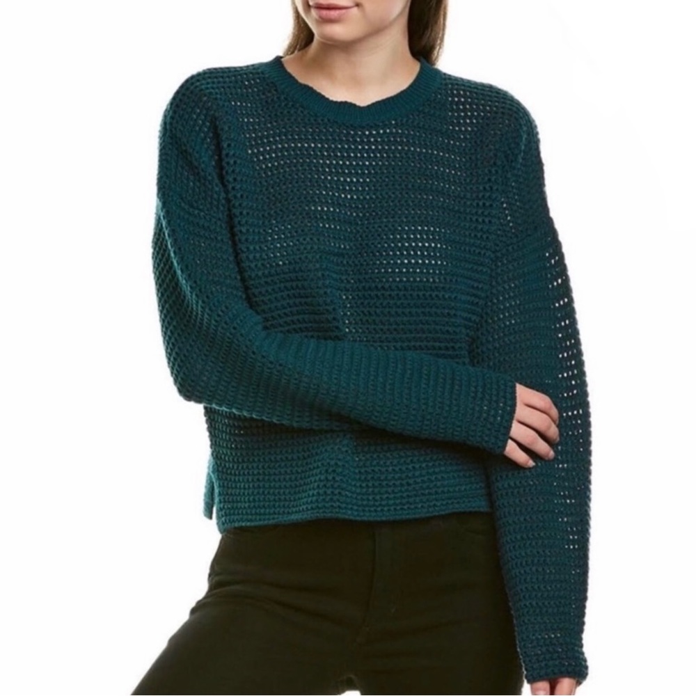 NEW JOIE OPEN STITCH KNIT PULLOVER SWEATER